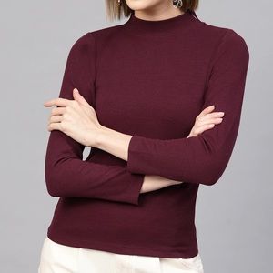 🌼2 for 10🌼 Burgundy Striped Blouse